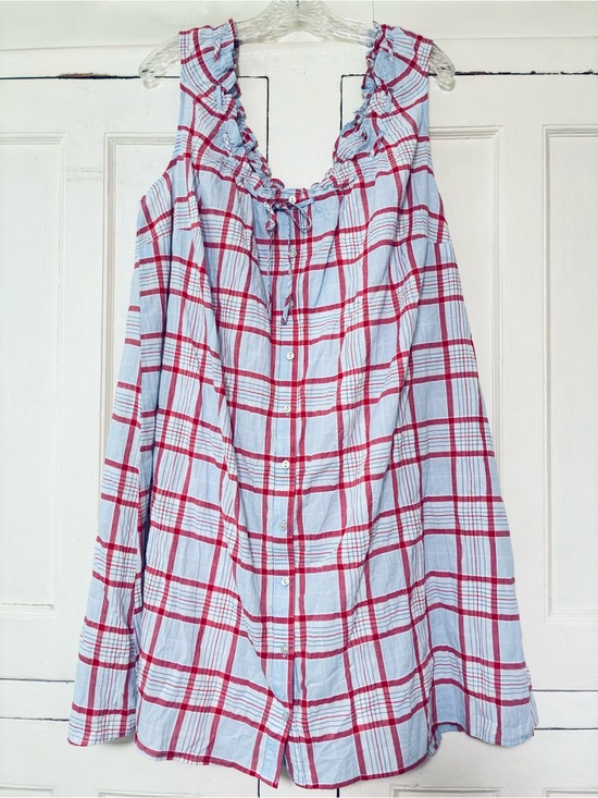 Universal Thread Dresses & Skirts - Universal Thread Women's Mini Swing Shift Dress Blue Plaid Size XXL New With Tag